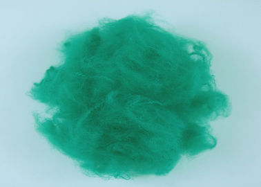 1.5D*51MM aufbereitete Polyester-Spinnfaser-grüne Farbe für nicht gesponnen